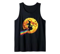 Witch On Rainbow Broomstick Tank Top