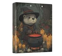Witch Otter 3 Ring Binders 1.5 Inch Clear View Three Ring Binders Versatile Binder Fits 200 Sheets 1 Pack