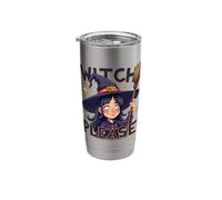 Witch Please Funny Witch Broomstick Halloween Stainless Steel Insulated Tumbler