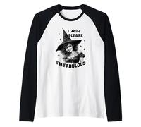 Witch Please I'm Fabulous Funny Witch Quote Wicca Pagan Pun Raglan Baseball Tee