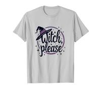 Witch Please: Magical Halloween Graphic, T-Shirt, Men, Silver, XL