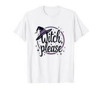 Witch Please: Magical Halloween Graphic, T-Shirt, Men, White, 3XL