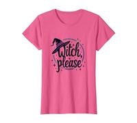 Witch Please: Magical Halloween Graphic, T-Shirt, Women, Pink Heather, L