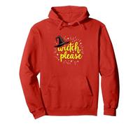 Witch, Please: Magical Halloween Humor for Spellcasters Pullover Hoodie, Adult Unisex, Red, S