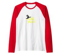 Witch, Please: Magical Halloween Humor for Spellcasters Raglan Baseball Tee, Men, Red/White, XL
