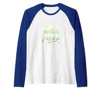 Witch Please: Magical Halloween Humor for Spellcasters Raglan Baseball Tee, Men, Royal Blue/White, L
