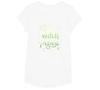 Witch Please: Magical Halloween Humor for Spellcasters T-Shirt, Girls, White, Small
