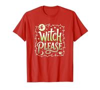 Witch Please: Magical Halloween Humor for Spellcasters T-Shirt, Men, Red, XL