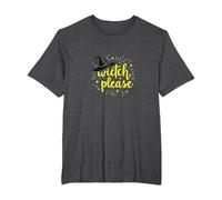 Witch, Please: Magical Halloween Humor for Spellcasters T-Shirt, Men's Big and Tall, Dark Heather Grey, 2X Tall