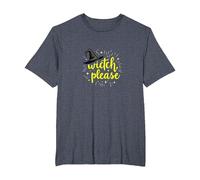 Witch, Please: Magical Halloween Humor for Spellcasters T-Shirt, Men's Big and Tall, Heather Blue, 2X Tall