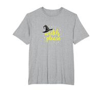Witch, Please: Magical Halloween Humor for Spellcasters T-Shirt, Men's Big and Tall, Heather Grey, 3X Tall