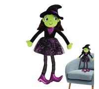 Witch Plush Doll - Halloween Stuffed Toy, Beautiful, Soft, Skin-Friendly Design, Perfect Interior Decoration for Offices, Bedroom Parties, Girls, Kids, Living Room, Holiday Decoration Use