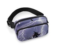 Witch Prayed Fanny Pack with Multiple Pockets, Personalized Waist Bag with Zipper, Multifunctional Bum Bags for Travel, Belt Bag with Adjustable Strap, Crossbody Bags