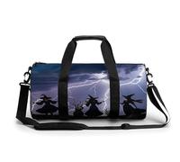 Witch Prayed Gym Bag for Men Women, Sturdy Oxford Cloth Travel Bags with Removable Shoulder Strap, Waterproof Duffel Bag for Fitness, Travel, Yoga