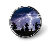 Witch Prayed Round Lapel Pins Backpack Pin Cute Brooch Decoration Brooches for Women Men Fashion Button Badges for Hat Backpacks Purses Jackets Shirt Suit