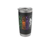 Witch Pumpkin Owl Ghost, Scary Cute Halloween Stainless Steel Insulated Tumbler