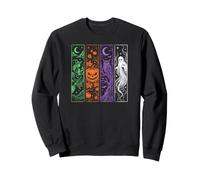 Witch Pumpkin Owl Ghost, Scary Cute Halloween Sweatshirt
