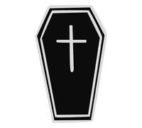 Witch Punk Pins - Black Enamel Brooches - Set of 3, Klein, Non-precious metal