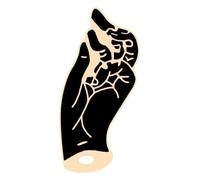 Witch Punk Pins - Black Enamel Brooches - Set of 3, Klein, Non-precious metal