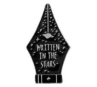 Witch Punk Pins - Black Enamel Brooches - Set of 3, Klein, Non-precious metal