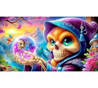 witch Puzzle for Adults 1000 Pieces Recycled Paper Fun and Challenging Family Game Educational Game Decompression 38x26cm/1000pcs