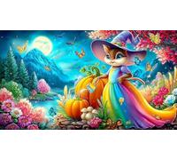 witch Puzzle for Adults 1000Pc Recycled Paper Educational Games Impossible Hard Difficult Challenging for Wall Decoration and Gifts 70x50cm/1000pcs