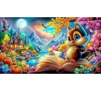 witch Puzzle Game 1000 Pieces Jigsaw Puzzles Impossible Hard Difficult Challenging for Wall Decoration and Gifts 70x50cm/1000pcs