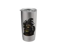 Witch Raccoon Stirring Cauldron Stainless Steel Insulated Tumbler