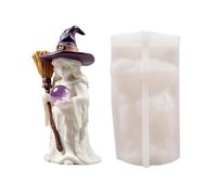 Witch Resin Mold Silicone 3D Witch Crafting Mold | Aromatherapy Candle Mould for Plaster Ornament Resin Craft Home Apartment Holiday