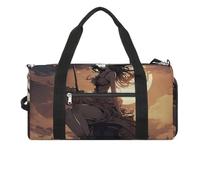 Witch Riding A Broom Gym Bag Sport Gym Tote Bag Lightweight Duffle Bag Carry On Weekender Bags for Women Men, white, One Size