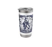 Witch Riding Sphynx Cat Mystical Forest Stainless Steel Insulated Tumbler