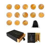 Witch Runes Set - 13 Runes Stones with Instructions and Pocket | Decorative Witch Runes | Portable Witch Craft Tools -Addition Witchs Ritual Adventure Magic