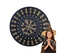 Witch Runes Set - 25pcs Handcrafted Wooden Runes with Disk | Immortal Inscriptions for Altar, Meditation, and Divination | Pagan Witch Supplies for Wicca Rituals and Spiritual Guidance