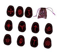 Witch Runes Set Symbol Witches Fortune-Telling Rune Spiritual Gift with Storage Bag