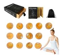 Witch Runes Set,Witch Runes - Divination Runes with Instructions, Case, Multifunctional Craft Tools, Portable Witch Supplies for Divination on the Altar, Telling Tellers