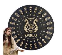 Witch Runes Set - Wooden Casting Pieces, 25pcs Handcrafted Symbolic Disks | Esoteric Tools with Ritual Ceremony Setup for Meditation Spellwork Divination Ancestral Study Pagan Tradi