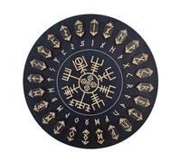 Witch Runes Set - Wooden Casting Pieces, 25pcs Handcrafted Symbolic Disks | Esoteric Tools with Ritual Ceremony Setup for Meditation Spellwork Divination Ancestral Study Pagan Tradi