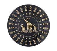 Witch Runes Set - Wooden Casting Pieces, 25pcs Handcrafted Symbolic Disks | Esoteric Tools with Ritual Ceremony Setup for Meditation Spellwork Divination Ancestral Study Pagan Tradi