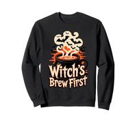 Witch’s Brew First Coffee Witches Halloween Sweatshirt