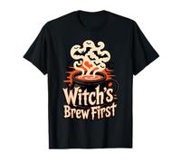Witch’s Brew First Coffee Witches Halloween T-Shirt