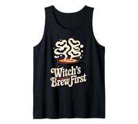 Witch’s Brew First Funny Coffee Witches Halloween Tank Top