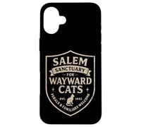 Witch Salem Sanctuary for Wayward Cats, Funny Halloween Case for iPhone 16 Plus