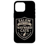 Witch Salem Sanctuary for Wayward Cats, Funny Halloween Case for iPhone 16 Pro Max