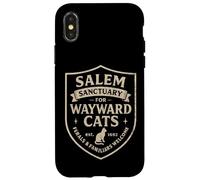 Witch Salem Sanctuary for Wayward Cats, Funny Halloween Case for iPhone X/XS