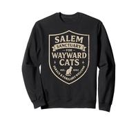 Witch Salem Sanctuary for Wayward Cats, Funny Halloween Sweatshirt