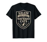 Witch Salem Sanctuary for Wayward Cats, Funny Halloween T-Shirt