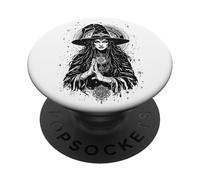Witch Since The Last Life Witchcraft Wiccan Witchy Pagans PopSockets Adhesive PopGrip