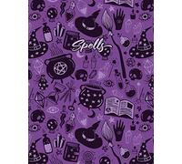 Witch Sketchbook: Purple Witch Spell Book Sketchbook - Large Blank Sketchbook for Drawing, Writing & Painting - 8.5 x 11 Inches - 110 Pages (Spell Sketchbook)