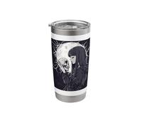 Witch Skull Goth Moon Men Black Gothic Women Skull Witch Stainless Steel Insulated Tumbler
