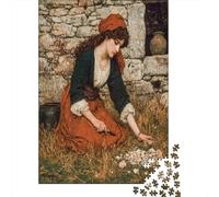 Witch - Small Stone on The Grass 38x26cm/1000pcs Erwachsenenpuzzle - Erwachsenenpuzzle DIY-Puzzlespielzeug